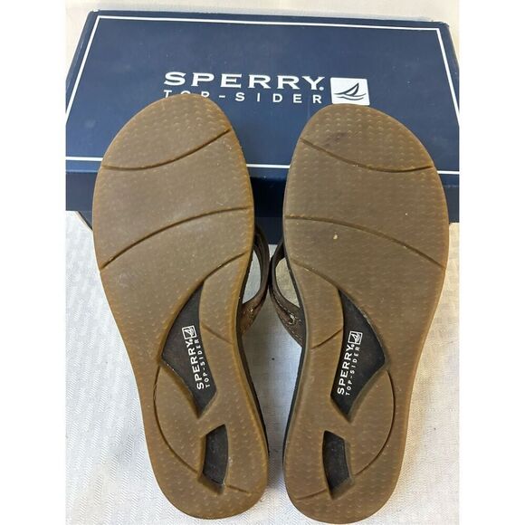 Sperry topsider brown flip flop sandals 8? - Picture 4 of 6